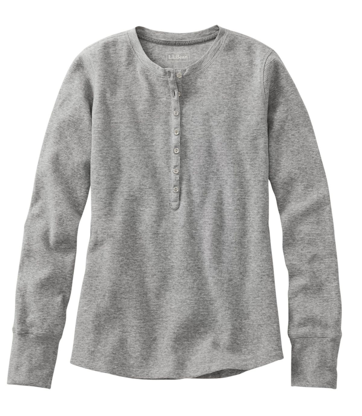 L.L.Bean Women's Waffle-Knit Henley
