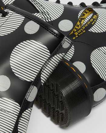 1460 Women's Polka Dot Smooth Leather Lace Up Boots,WOMEN'S ORIGINALS BOOTS,no.144