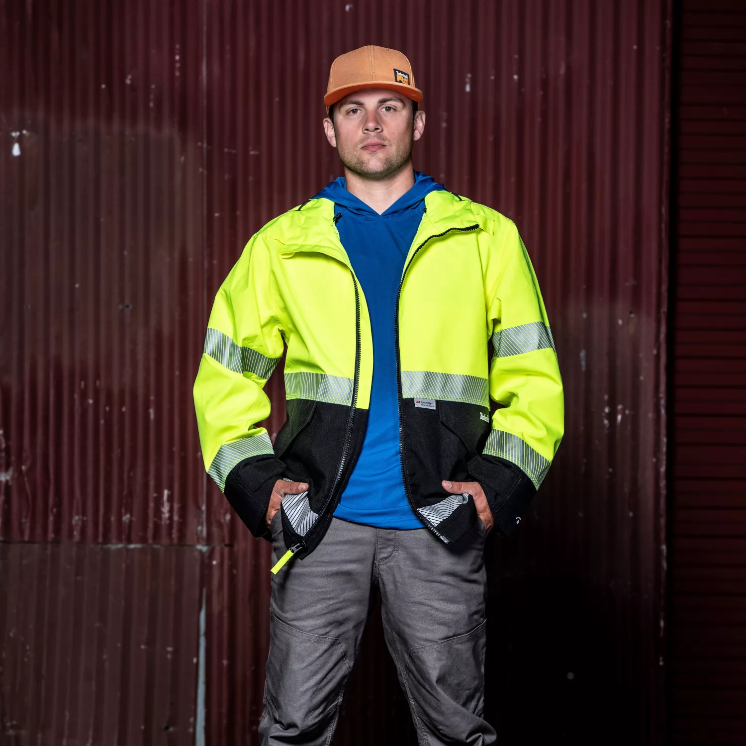 Men's Timberland PRO Work Sight High-Visibility Waterproof Jacket