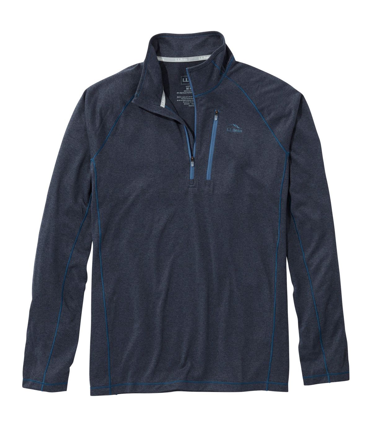 L.L.Bean Men's Bean's Quick Dry Trail Tee 1/4 Zip
