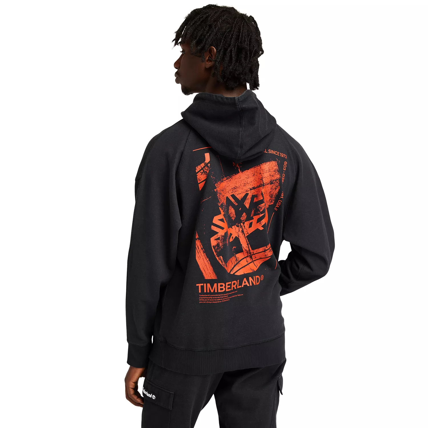 Men's Garment-Dyed Graphic Hoodie