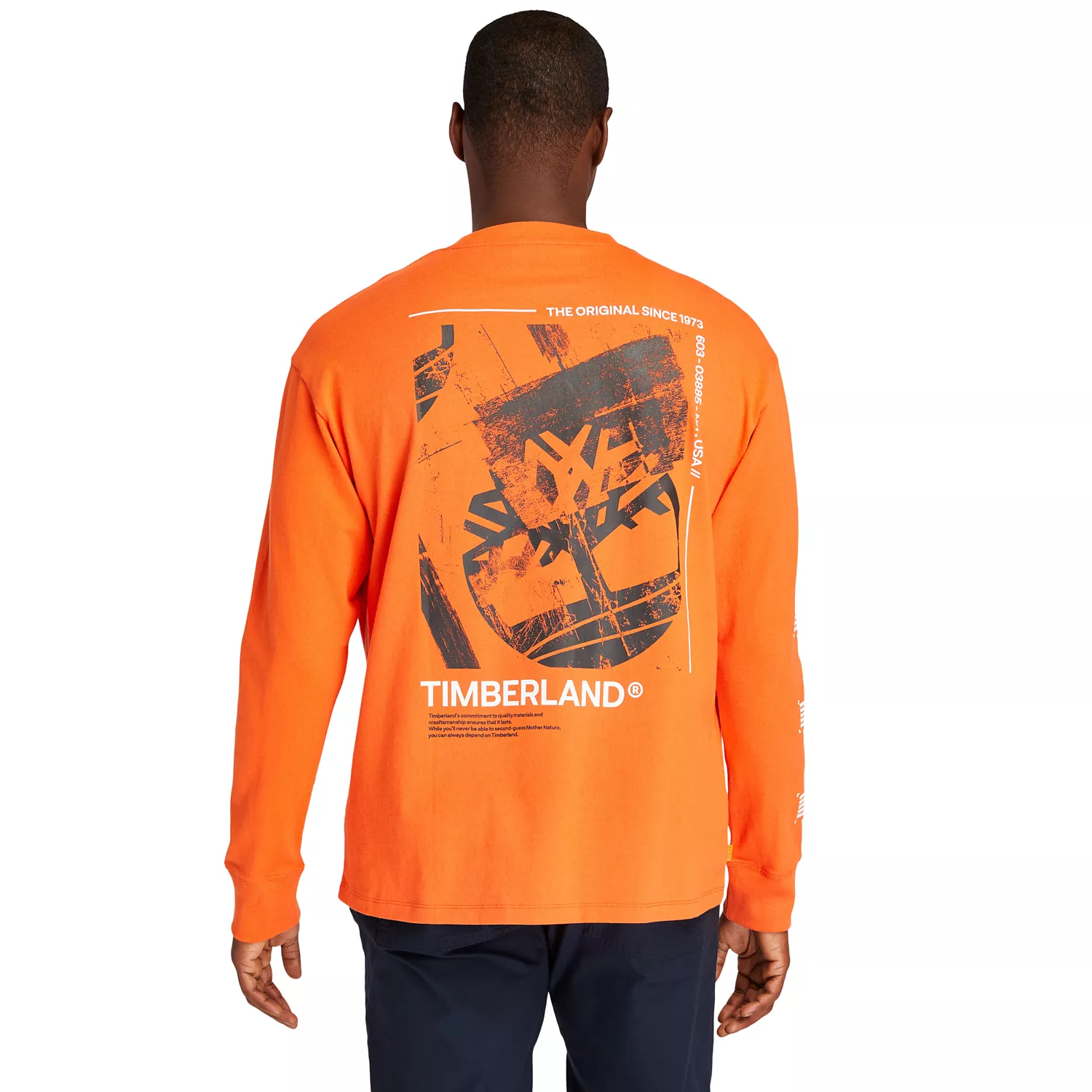 Men's Long-Sleeve Back-Graphic T-Shirt