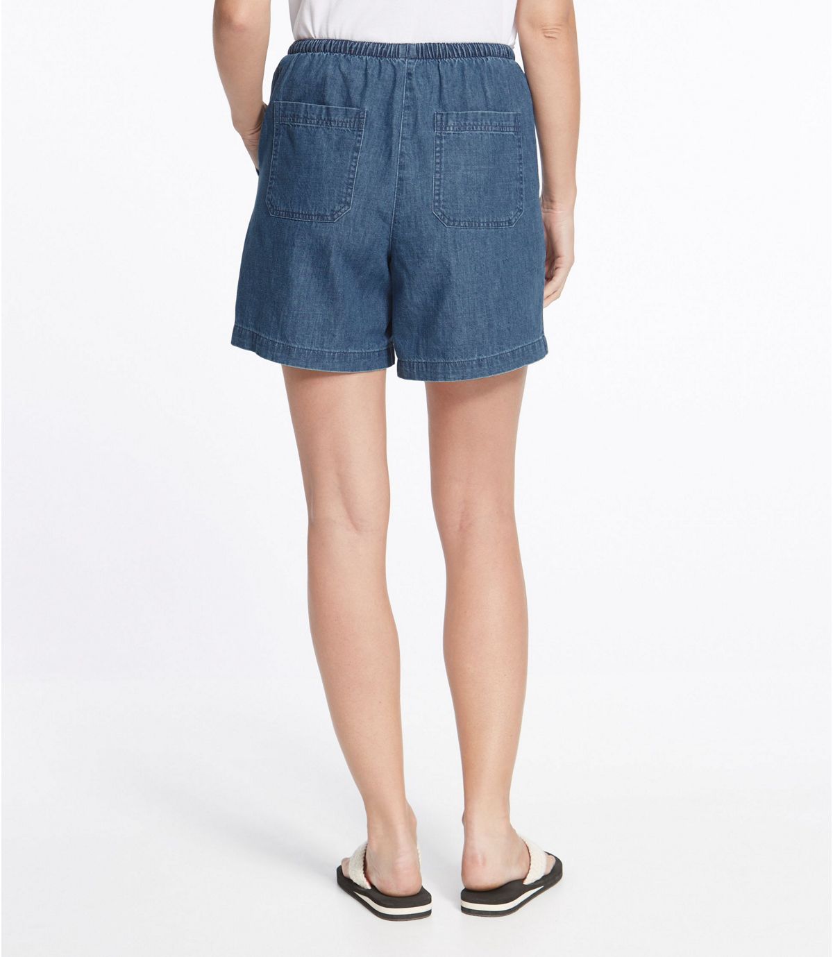 L.L.Bean Women's Original Sunwashed Shorts, Denim
