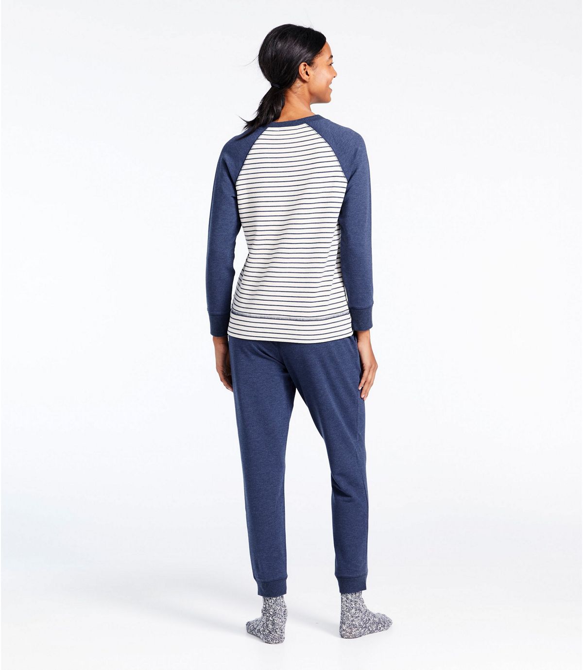 L.L.Bean Women's Wicked Soft Knit Set, Stripe