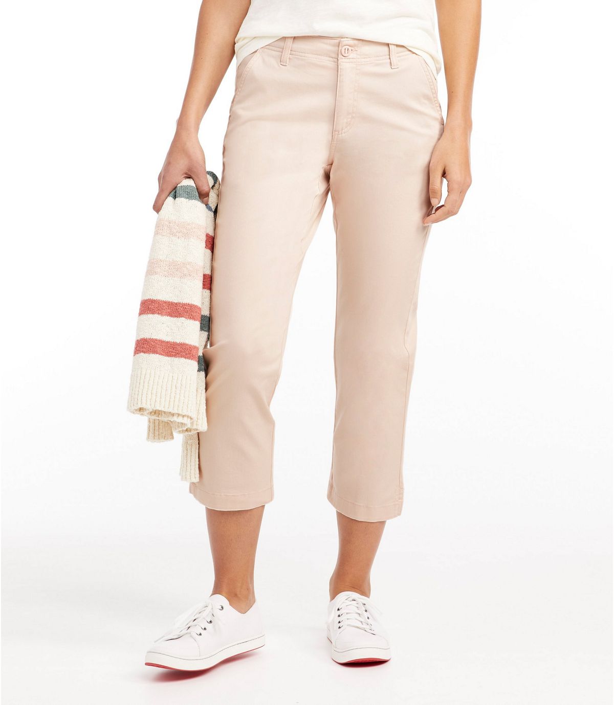 L.L.Bean Women's Lakewashed Chino Pants, Cropped