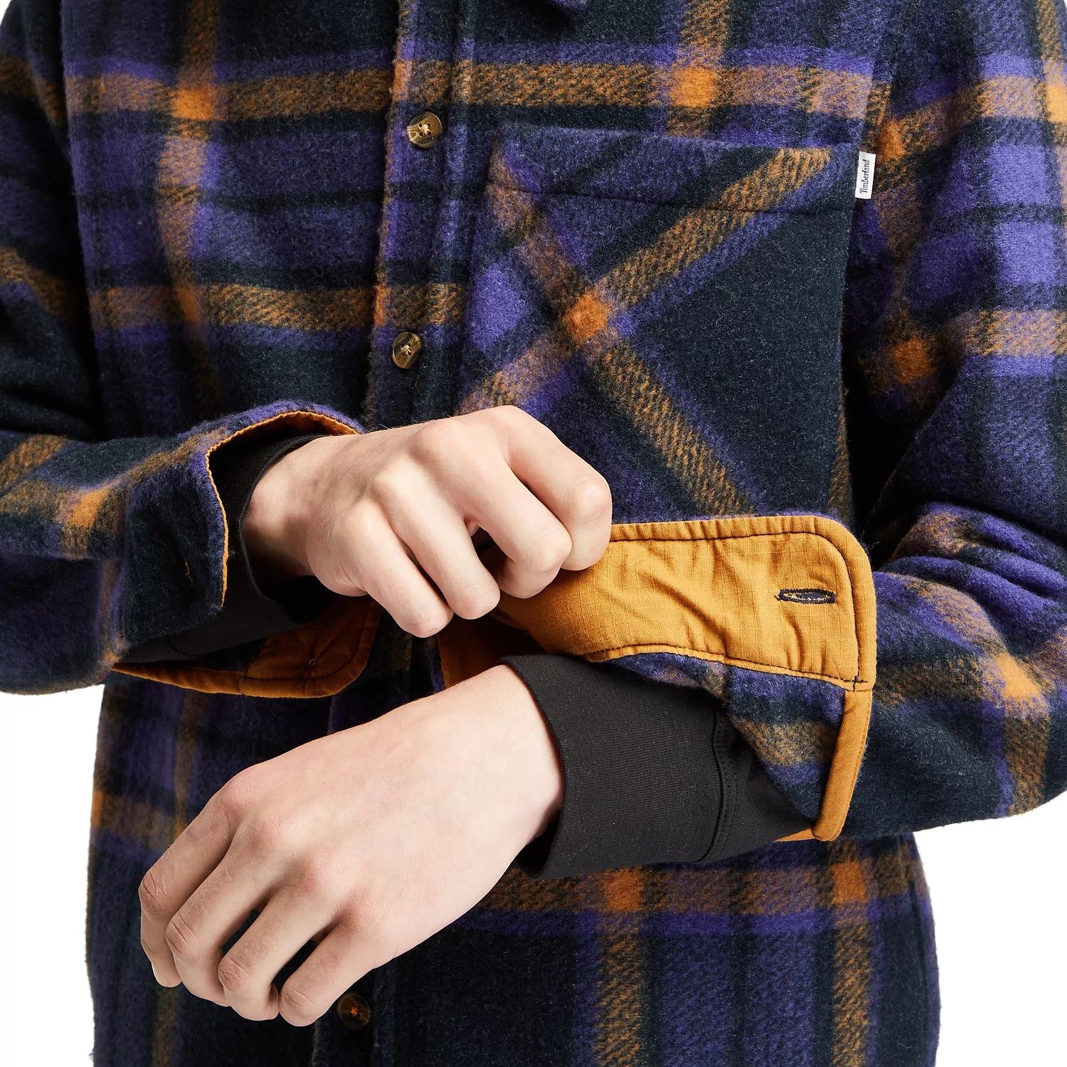 Men's Plaid Fleece Overshirt