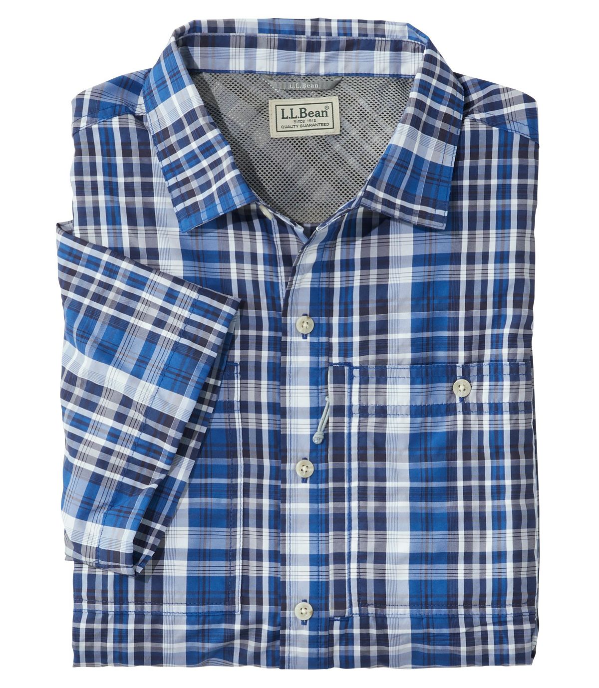 L.L.Bean Men's Cool Weave Shirt, Short Sleeve
