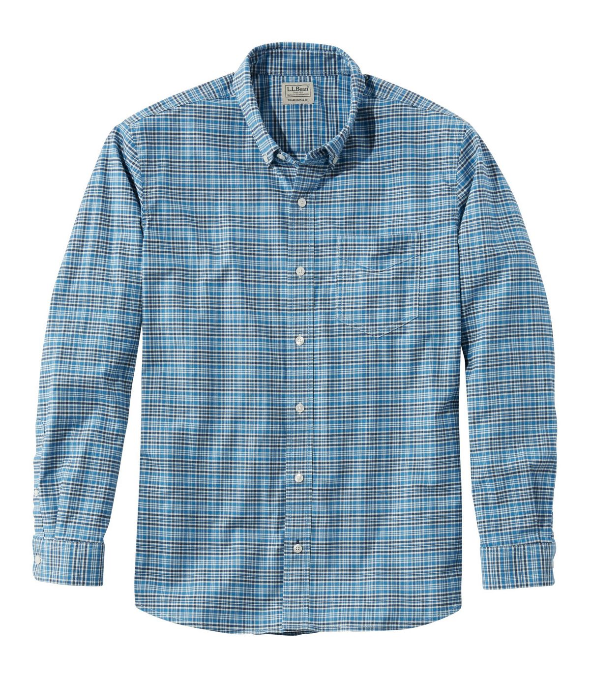 L.L.Bean Comfort Stretch Oxford Shirt, Traditional Fit, Plaid