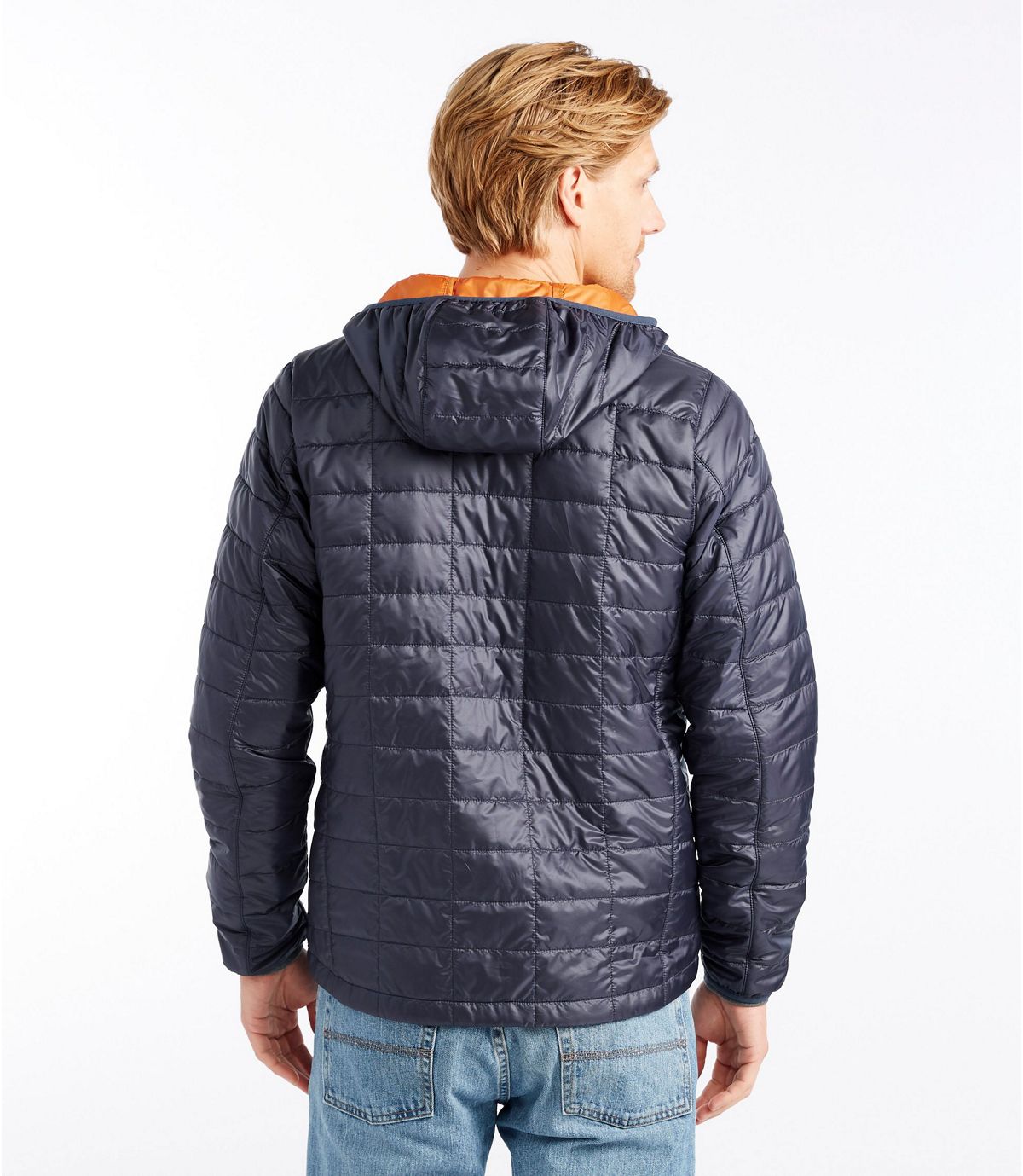 L.L.Bean Men's PrimaLoft Packaway Hooded Jacket