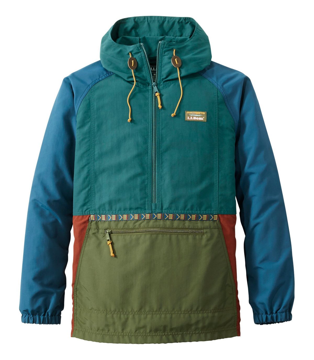 L.L.Bean Men's Mountain Classic Anorak, Multi-Color