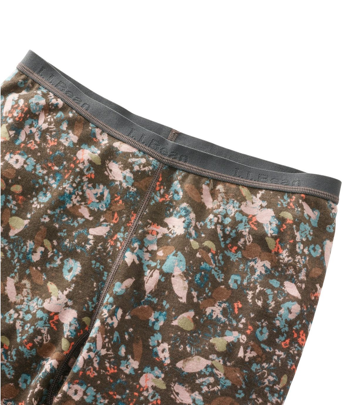 L.L.Bean Women's Cresta Wool Midweight Base Layer Pants, Print