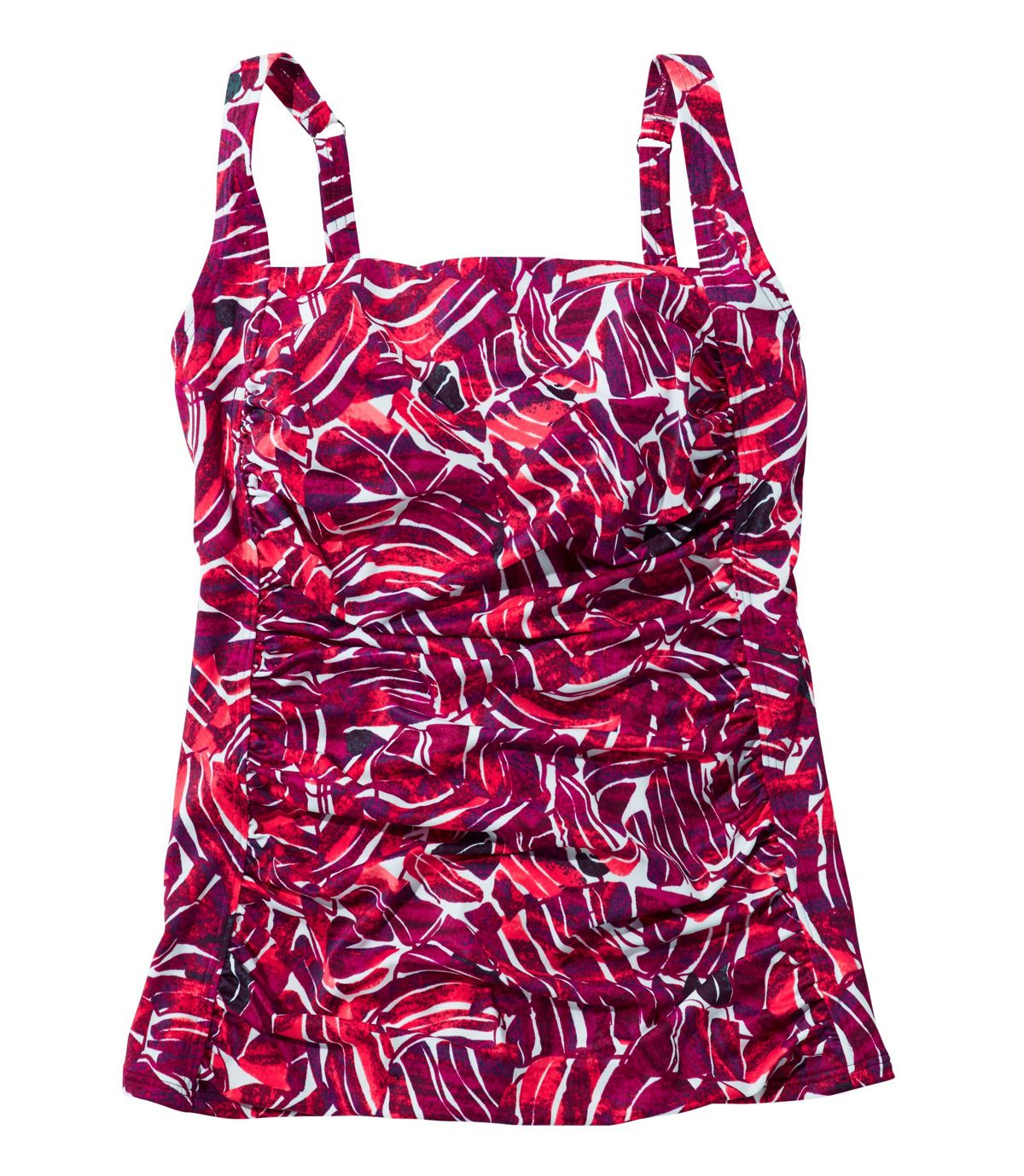 L.L.Bean Women's L.L.Bean Mix-and-Match Swimwear, Squareneck Tankini Print