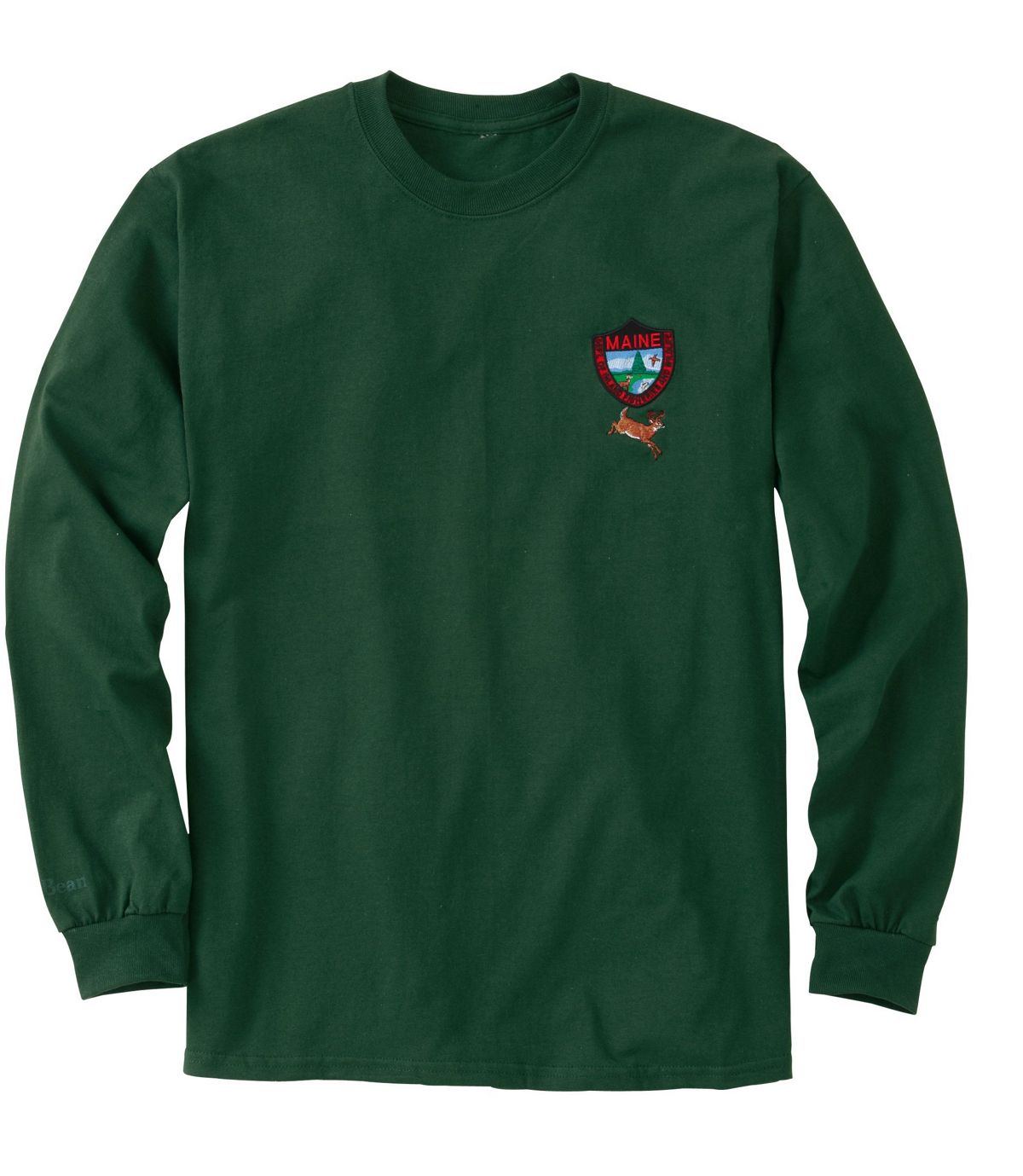 L.L.Bean Men's MIF&W Tee, Long-Sleeve White-Tailed Deer