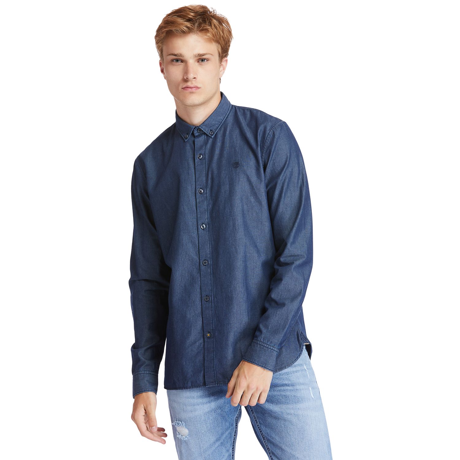 Men's Mumford River Slim-Fit Chambray Shirt