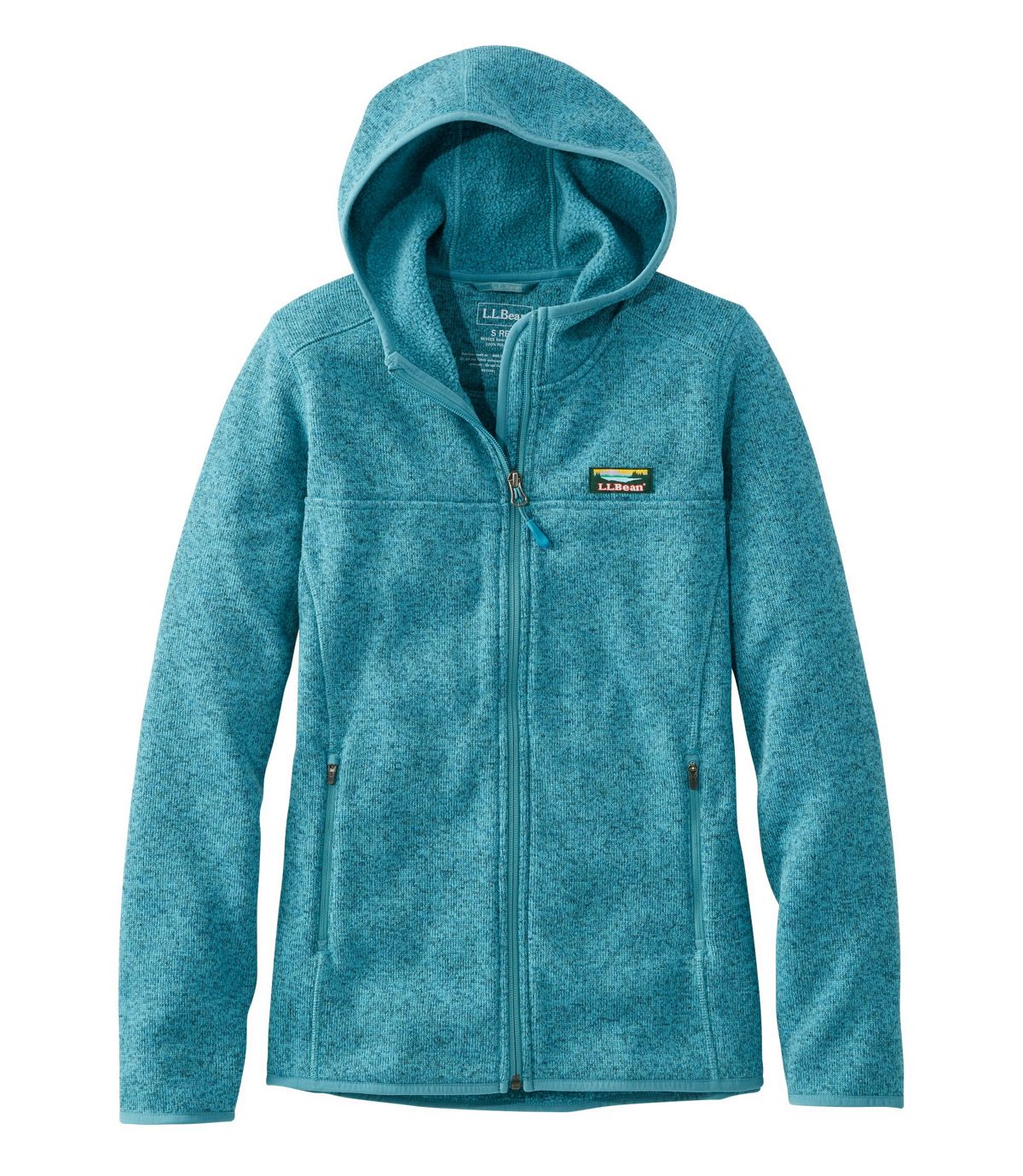 L.L.Bean Women's L.L.Bean Sweater Fleece, Full-Zip Hoodie