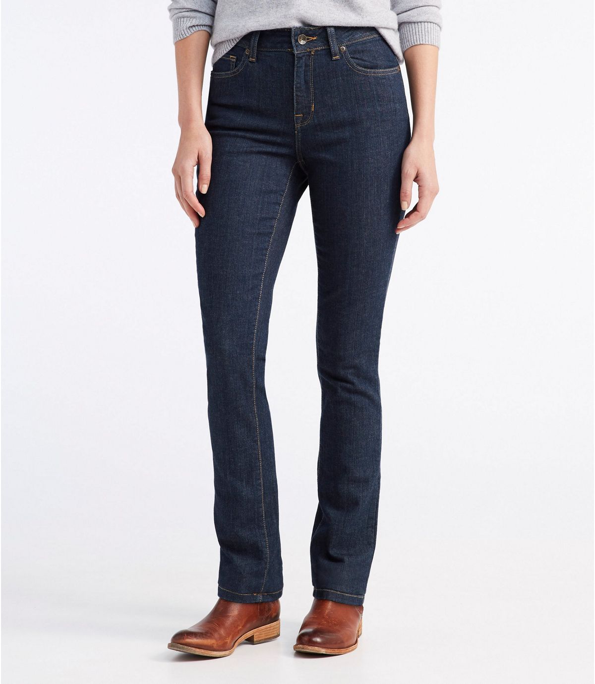 L.L.Bean Women's True Shape Jeans, Slim-Leg