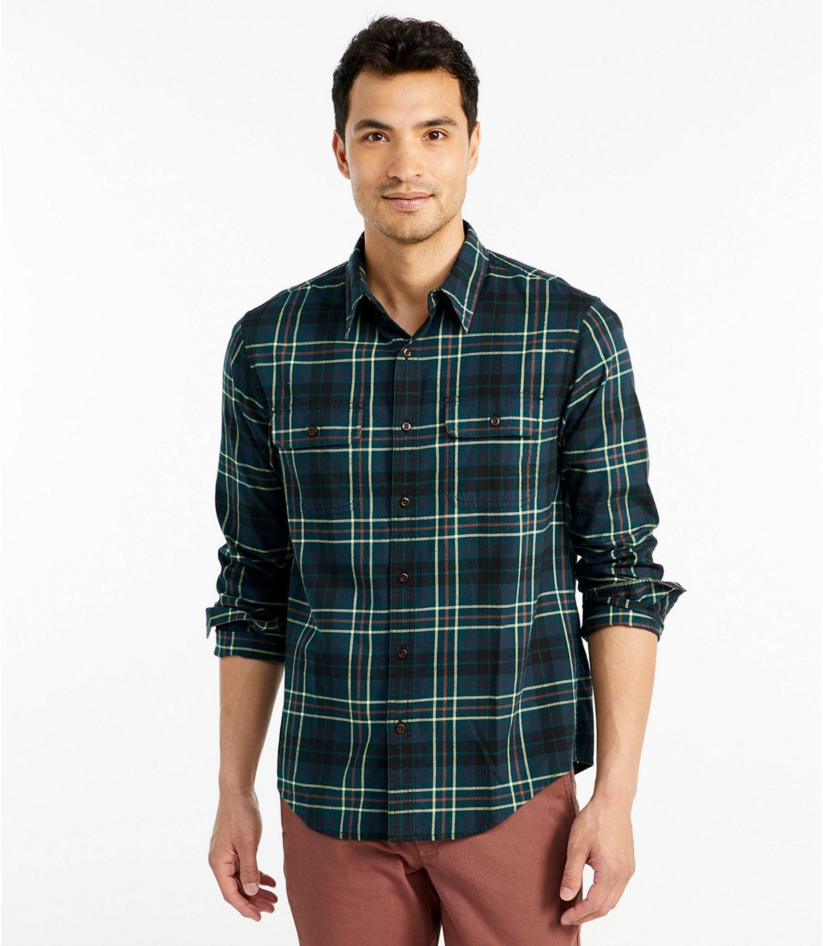 L.L.Bean Men's Signature Castine Flannel Shirt, Plaid