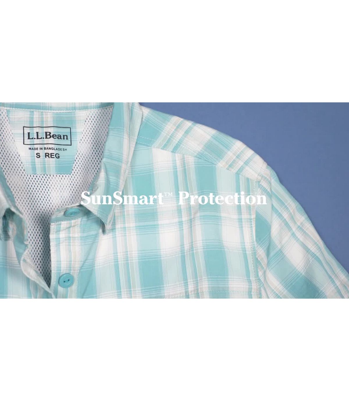 L.L.Bean Women's Tropicwear Shirt, Plaid Short-Sleeve