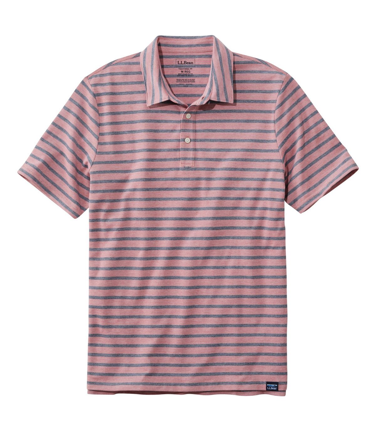 L.L.Bean Men's Stonecoast Stretch Polo, Short-Sleeve Stripe