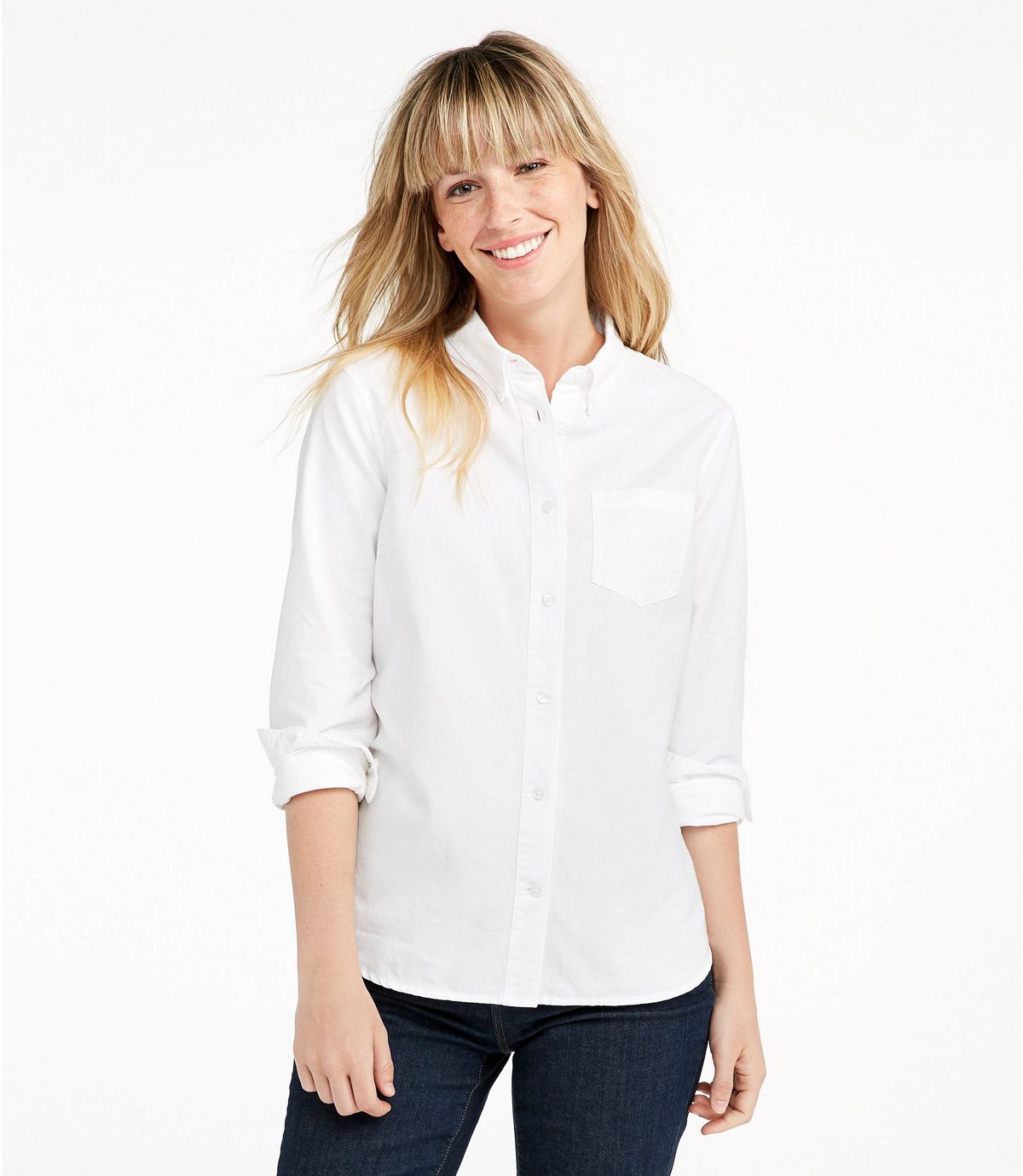 L.L.Bean Women's Lakewashed® Organic Cotton Oxford Shirt