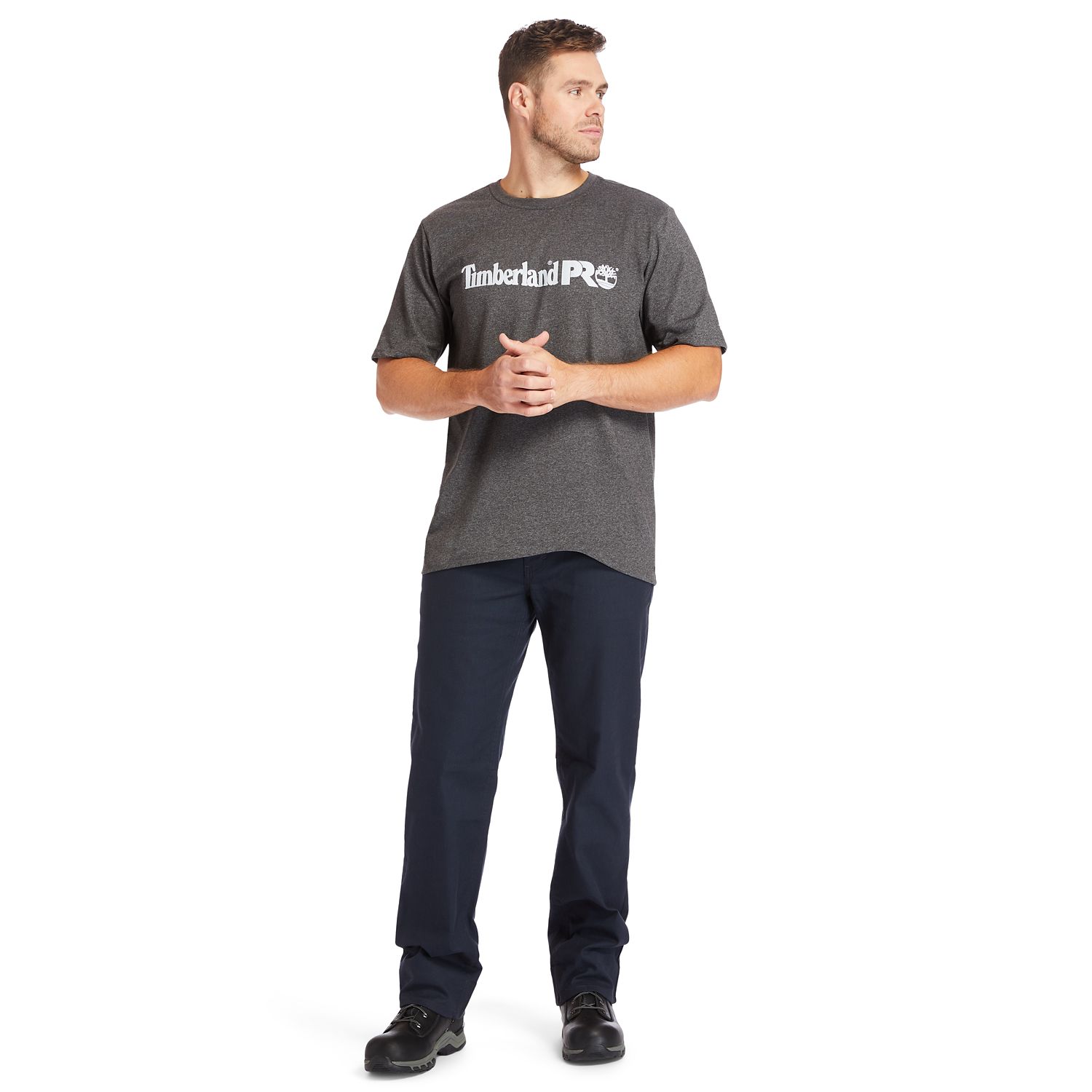 Men's Big & Tall Timberland PRO Base Plate Short-Sleeve Logo T-Shirt