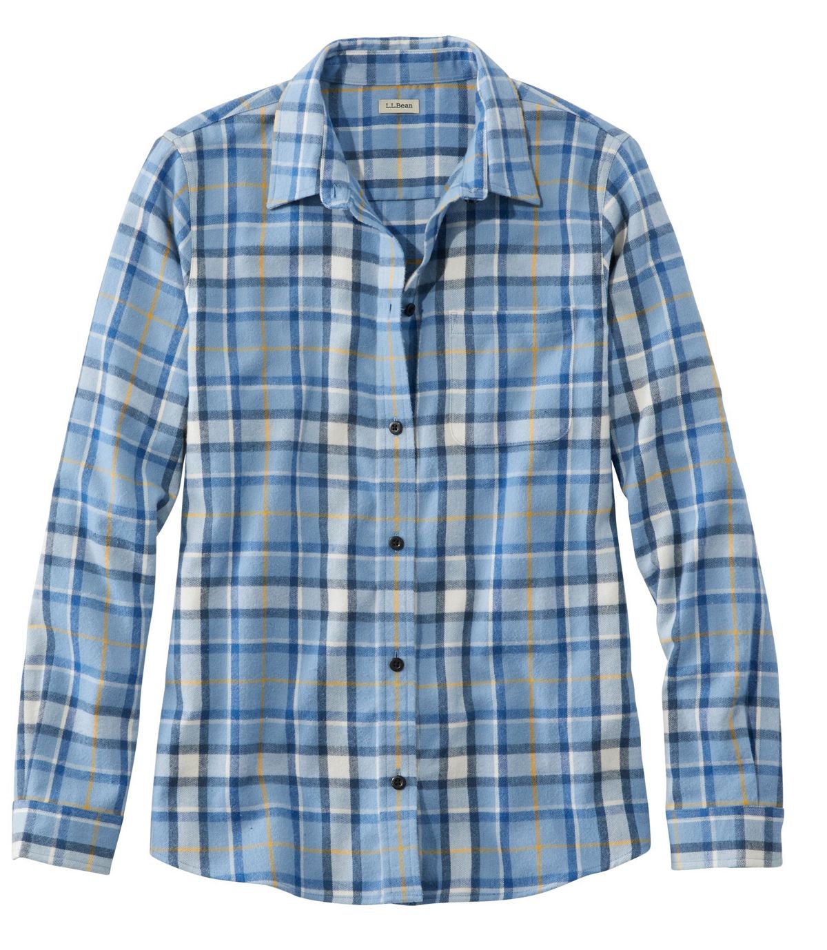 L.L.Bean Women's Scotch Plaid Flannel Shirt, Relaxed