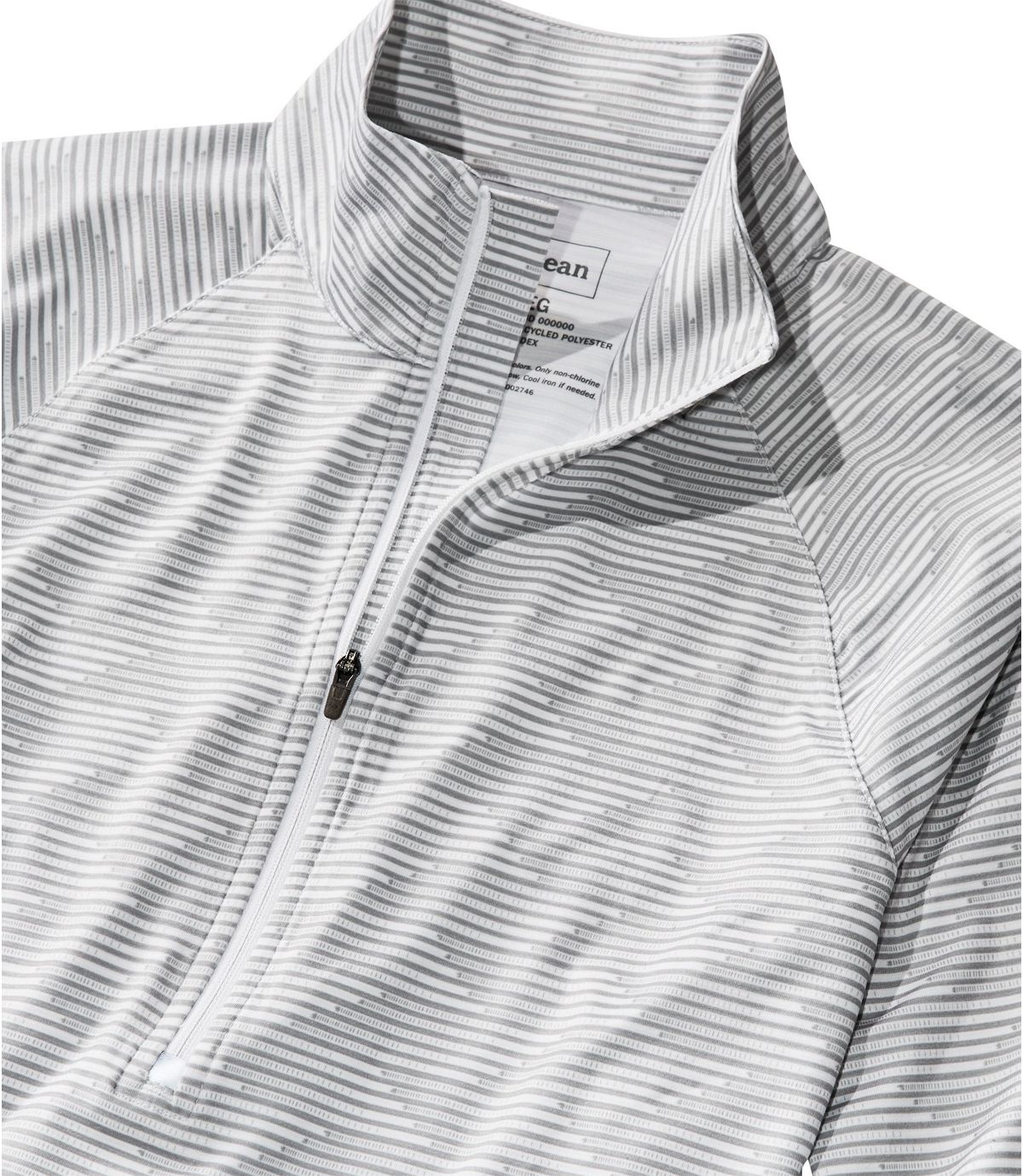 L.L.Bean Women's Multisport Tech Tee, Quarter-Zip Long-Sleeve Print