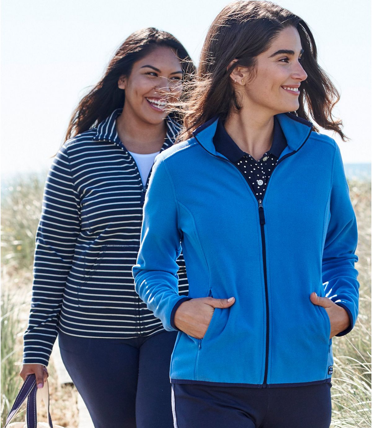 L.L.Bean Women's Soft-Brushed Fitness Fleece Zip-Pocket Jacket