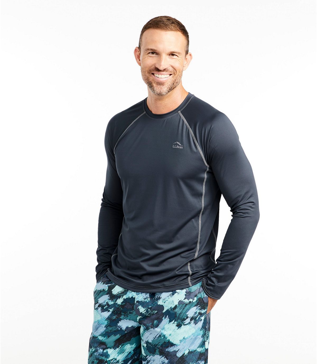 L.L.Bean Men's Swift River Cooling Rash Guard