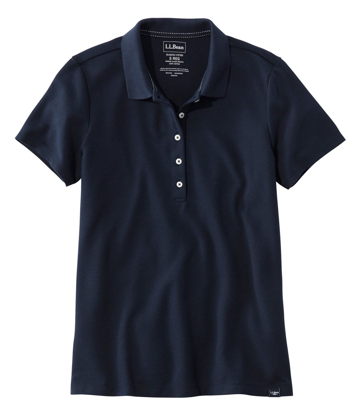 L.L.Bean Women's Premium Double L Shaped Polo, Short-Sleeve