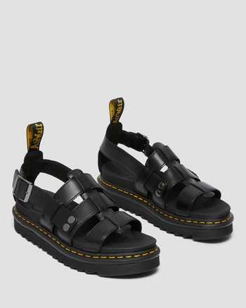 Terry Leather Strap Sandals,MEN'S PLATFORMS,no.463
