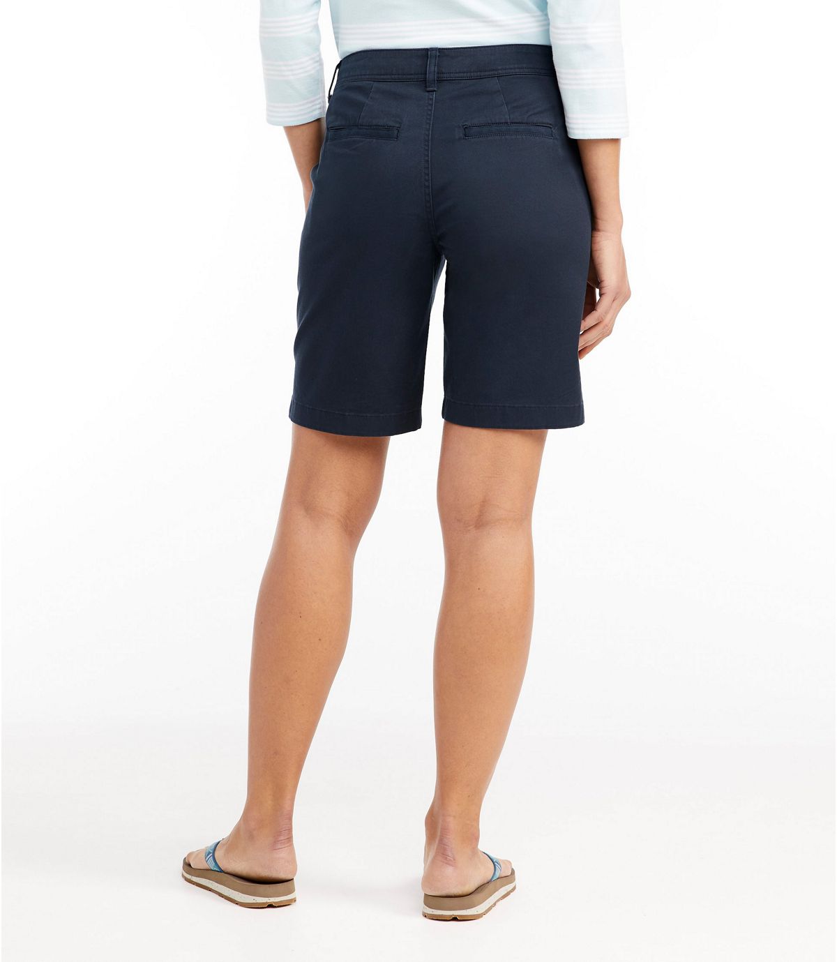 L.L.Bean Women's Lakewashed Chino Shorts, Bermuda