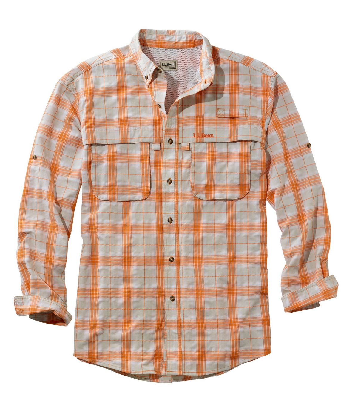 L.L.Bean Men's Tropicwear Shirt, Plaid Long-Sleeve