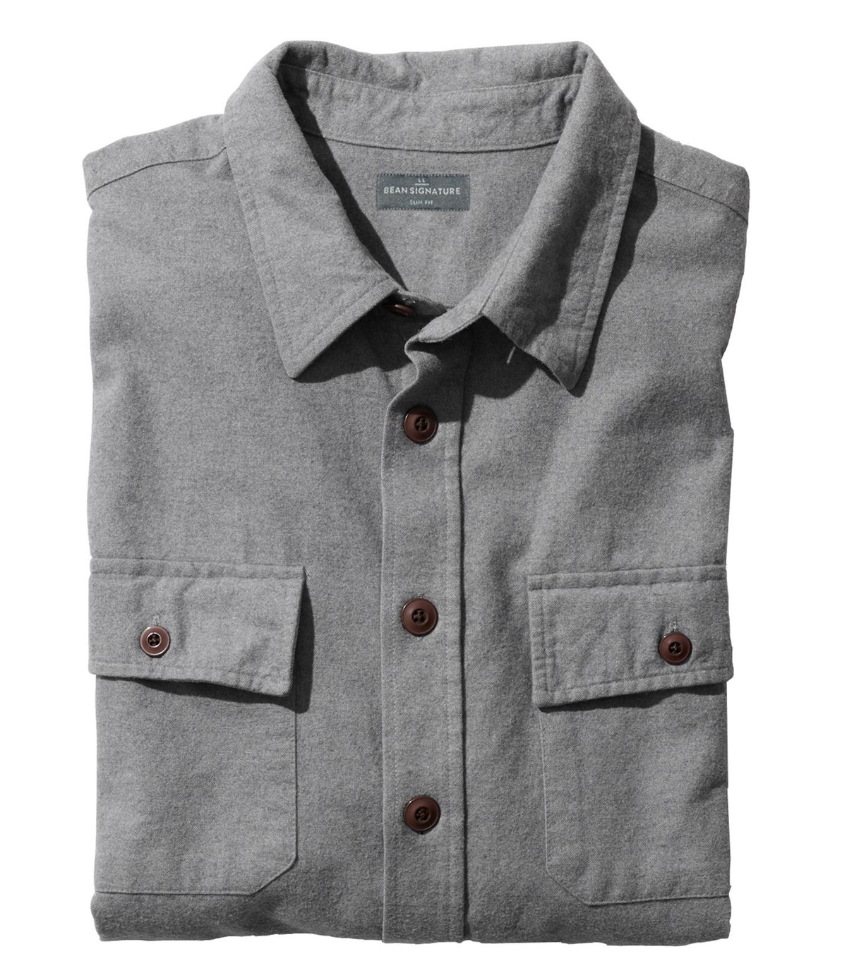 L.L.Bean Men's Signature 1933 Chamois Cloth Shirt, Slim Fit