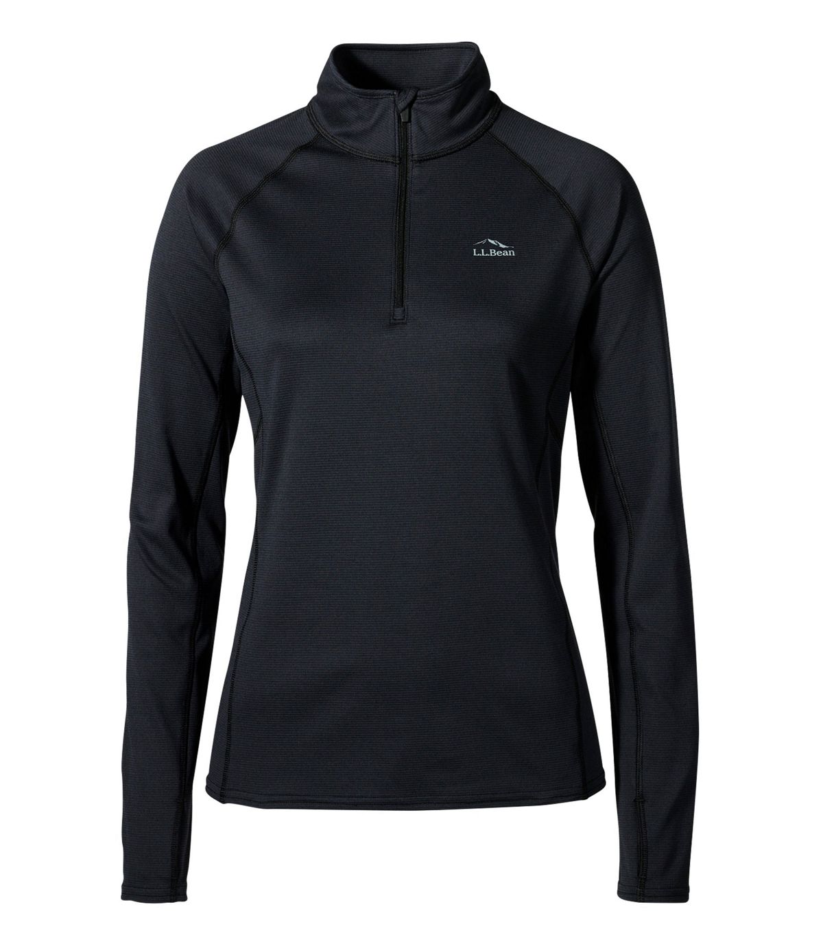 L.L.Bean Women's L.L.Bean Midweight Base Layer, 1/4 Zip