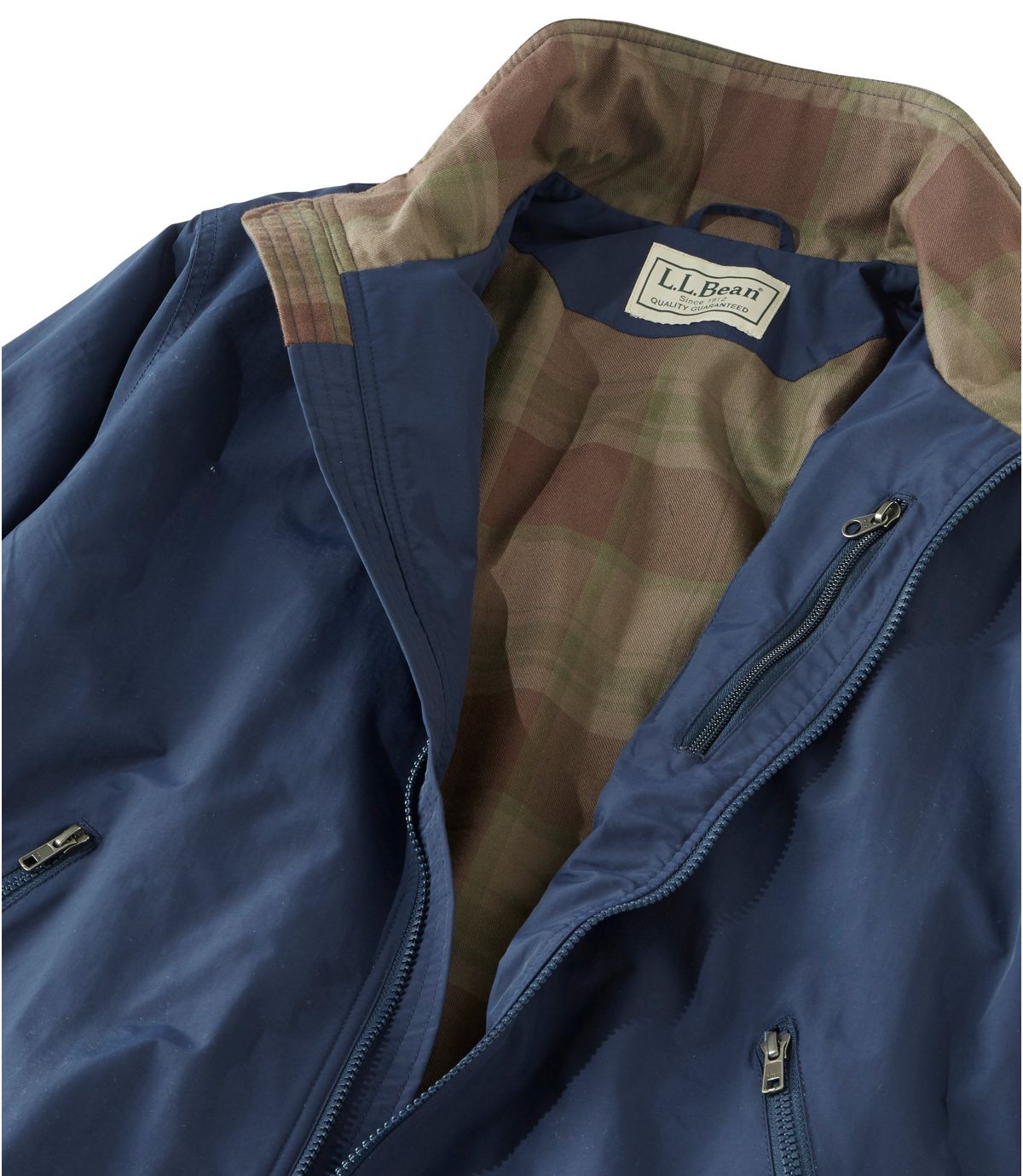 L.L.Bean Men's Warm-Up Jacket, Flannel-Lined