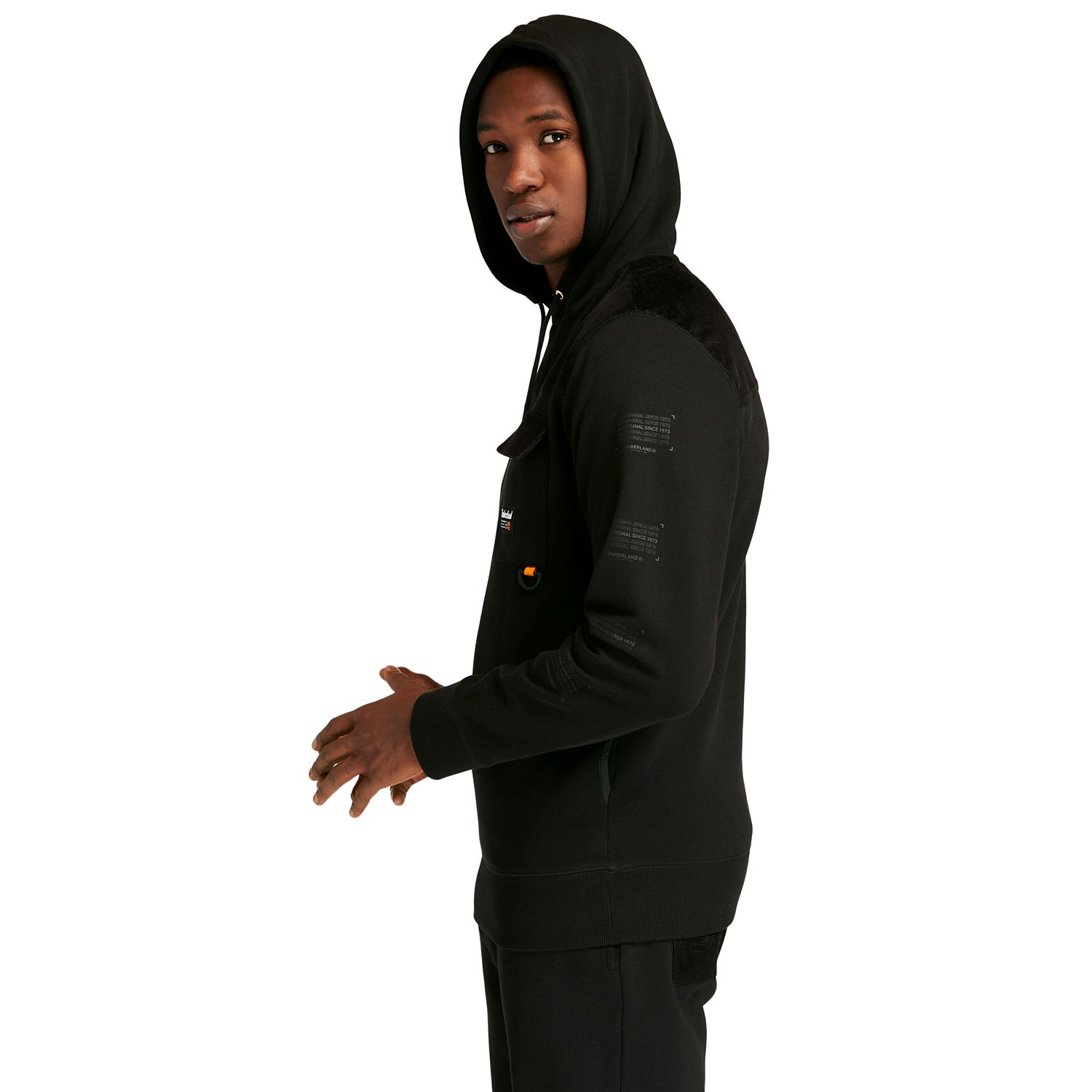 Men's Corduroy-Accent Hoodie