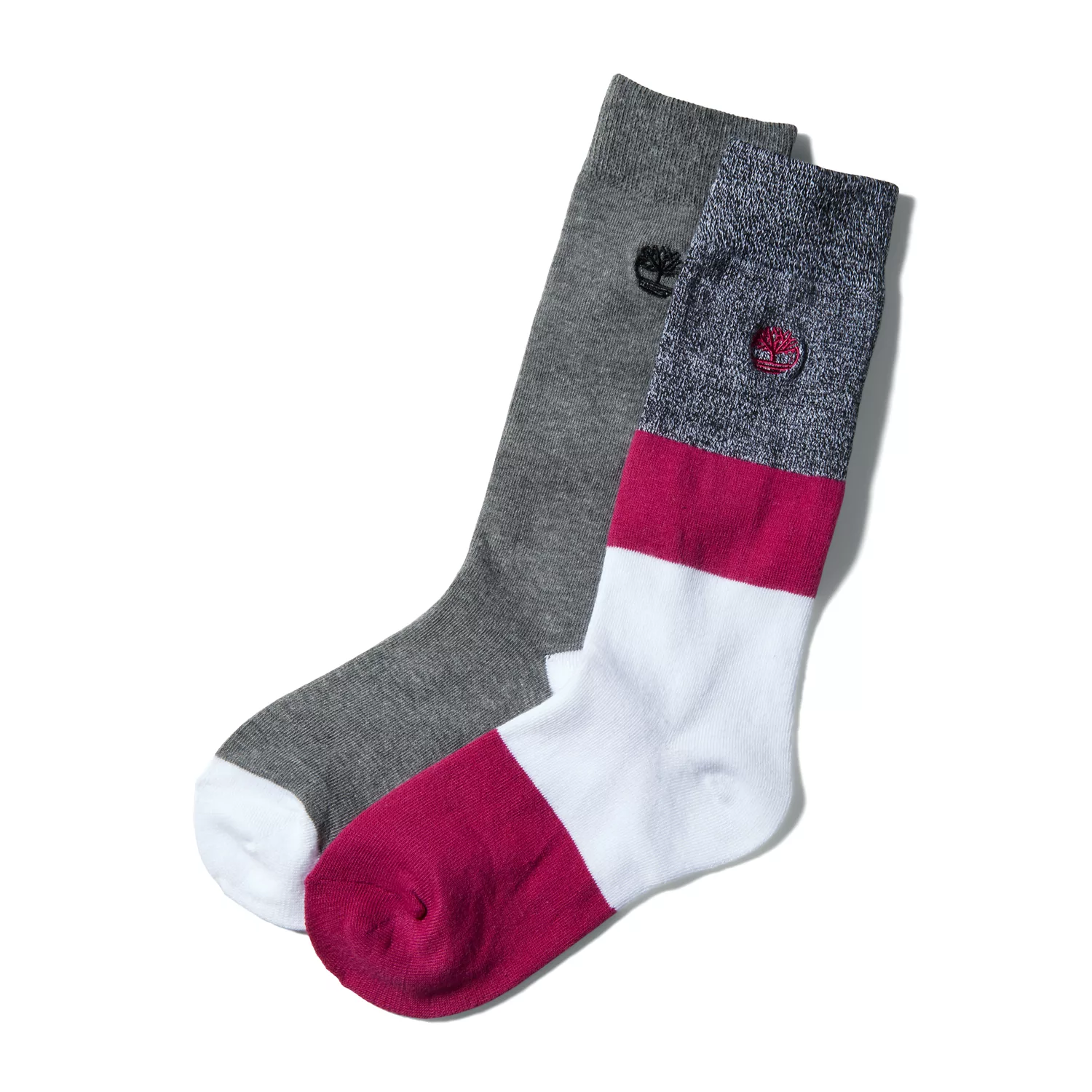 Women's 2-Pack Colorblocked Crew Socks