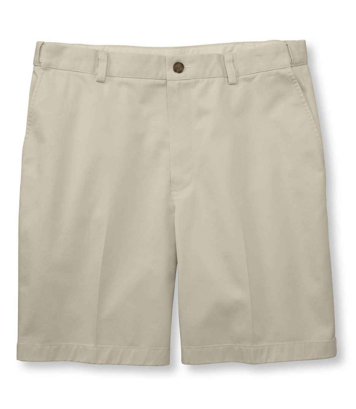 L.L.Bean Men's Wrinkle-Free Double L® Chino Shorts, Hidden Comfort Waist Plain Front 8" Inseam