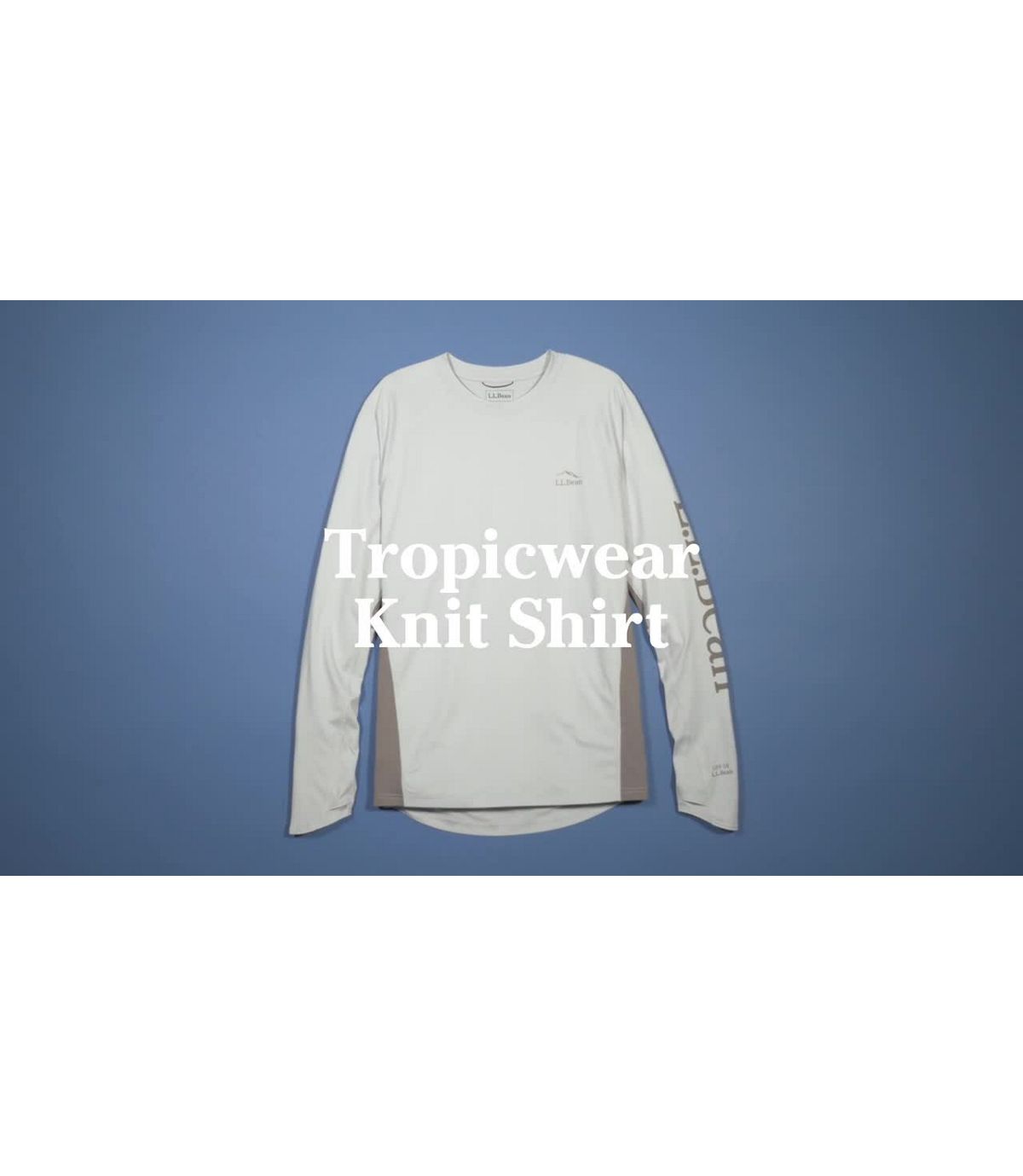 L.L.Bean Men's Tropicwear Knit Crew Shirt, Long-Sleeve