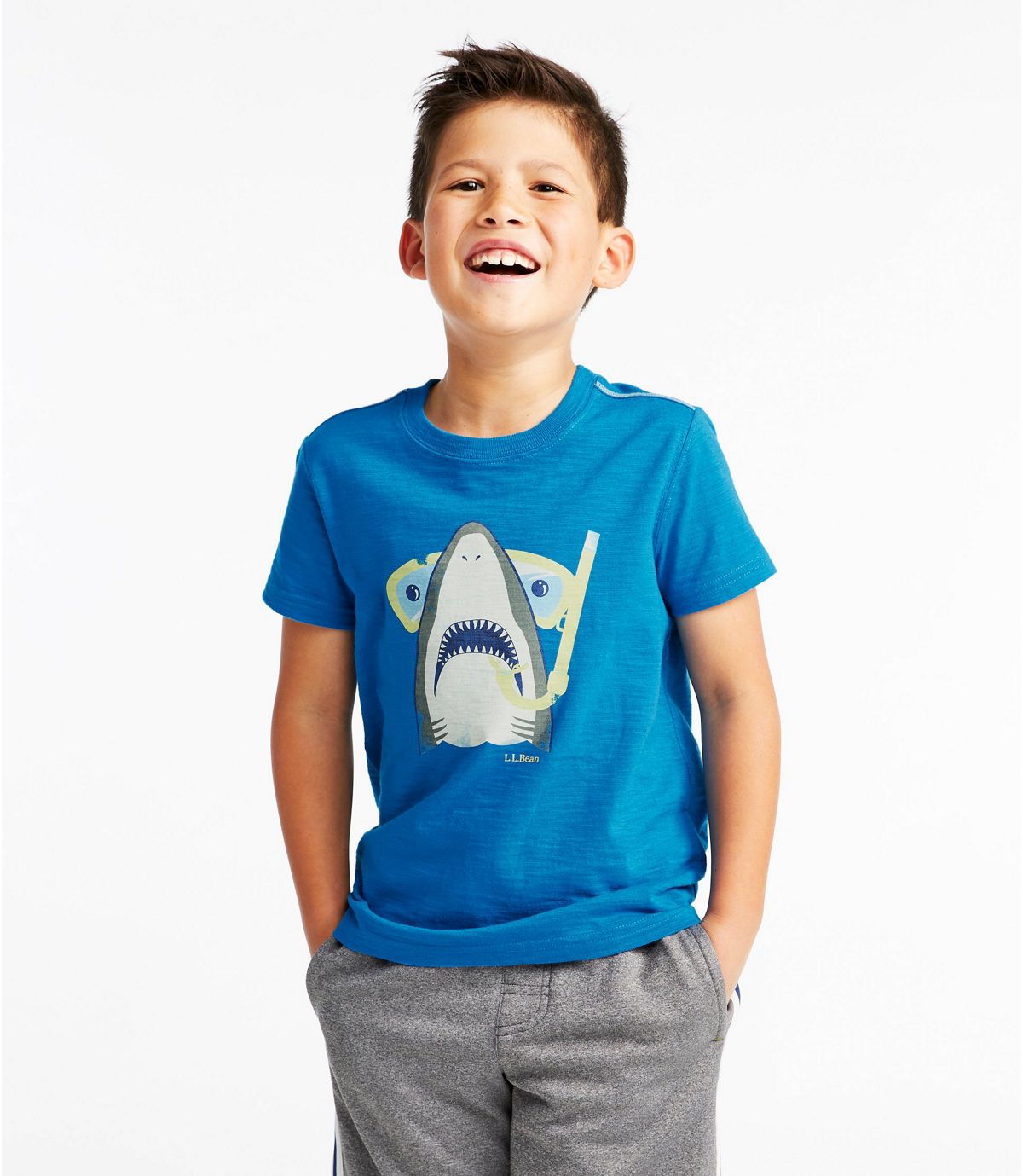 L.L.Bean Kids' Graphic Tee, Glow-in-the-Dark