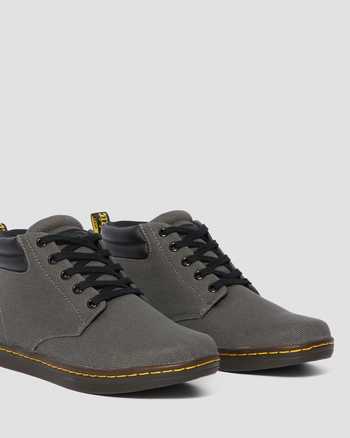 Maleke Men's Twill Canvas Casual Boots,MEN'S CASUAL BOOTS,no.665