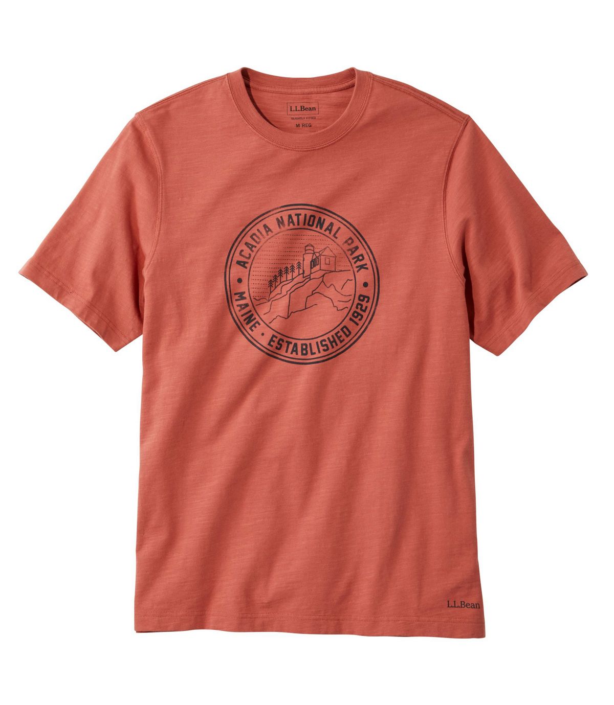 L.L.Bean Men's Lakewashed® Organic Cotton Graphic Tee, Short-Sleeve