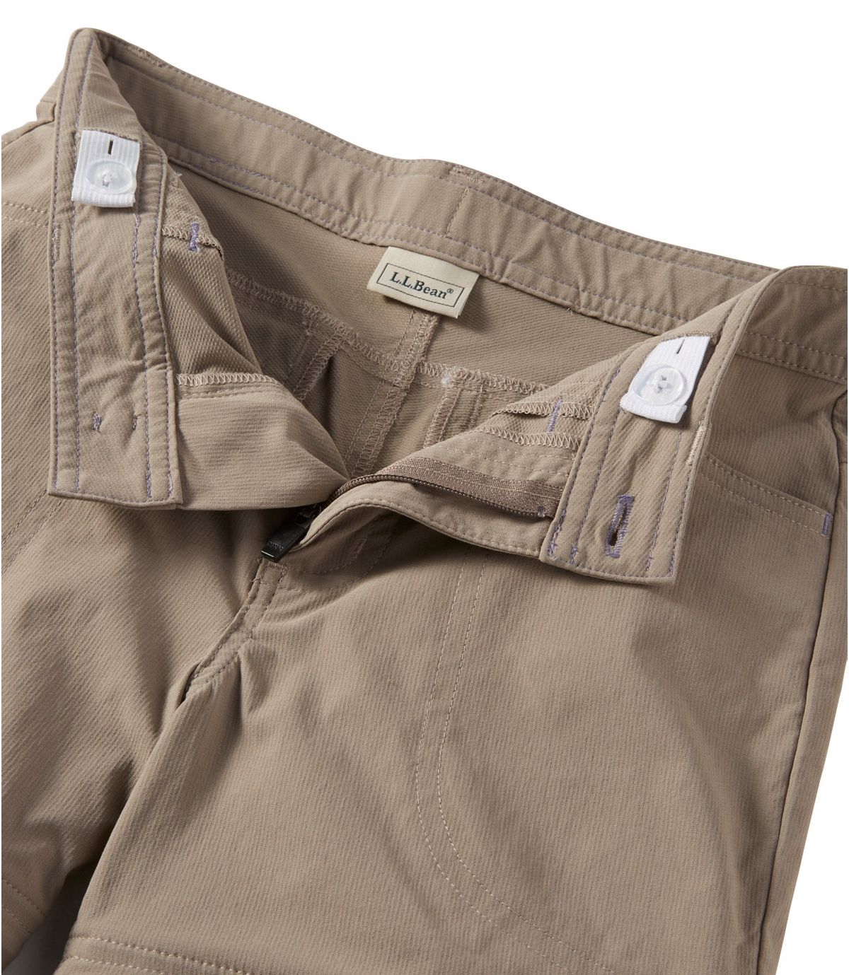 L.L.Bean Girls' Trekking Zip-Off Pants with Stretch