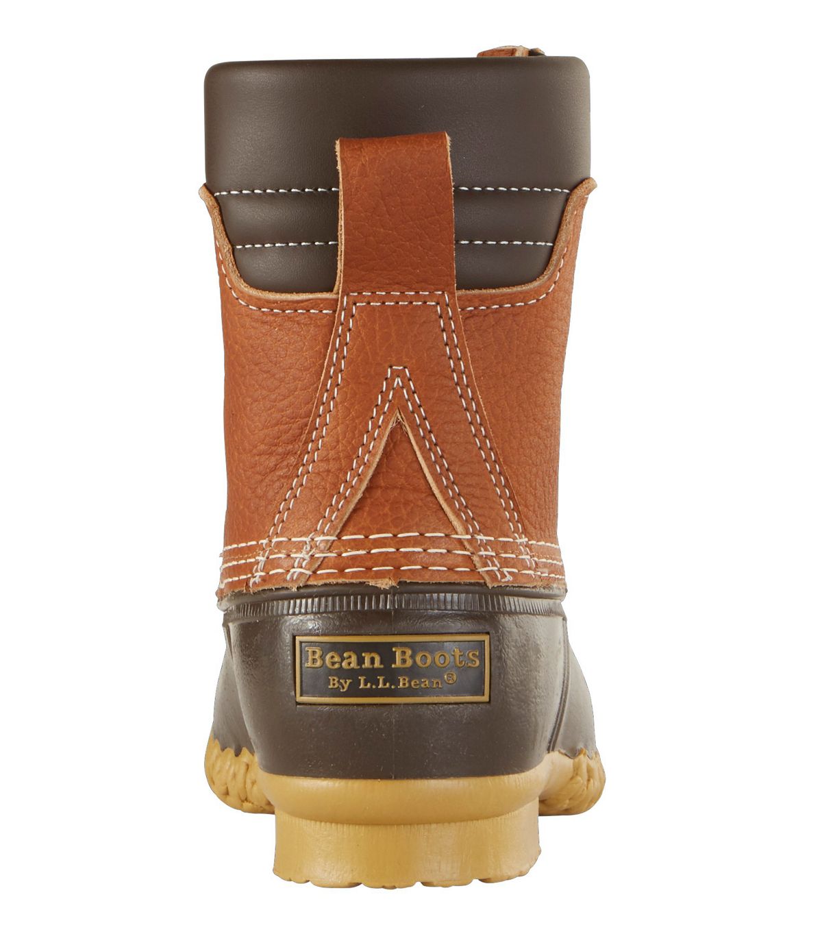 L.L.Bean Tumbled-Leather L.L.Bean Boots, 8" Padded Collar