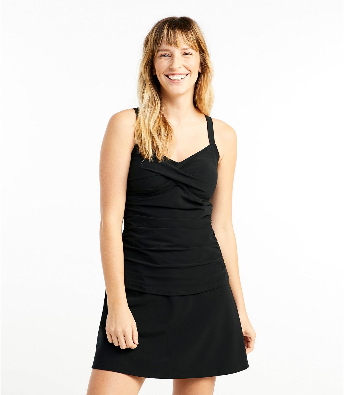 L.L.Bean Women's Slimming Swimwear, Tankini Top