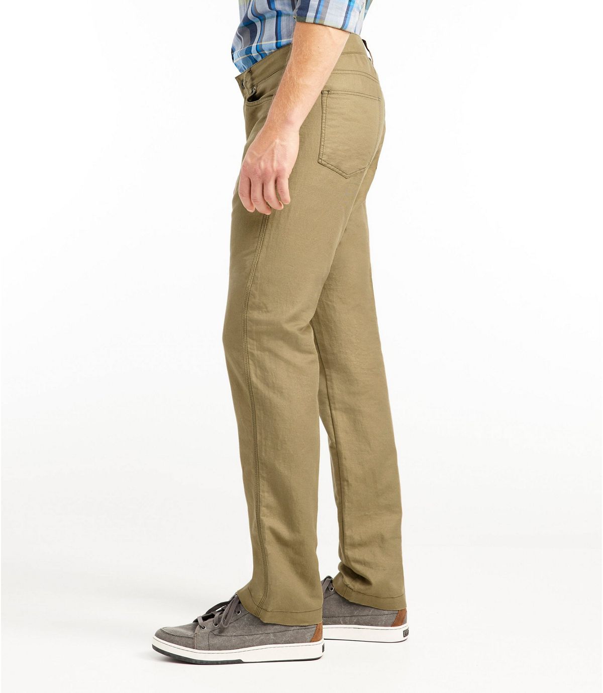 L.L.Bean Signature Linen/Cotton Five-Pocket Pants