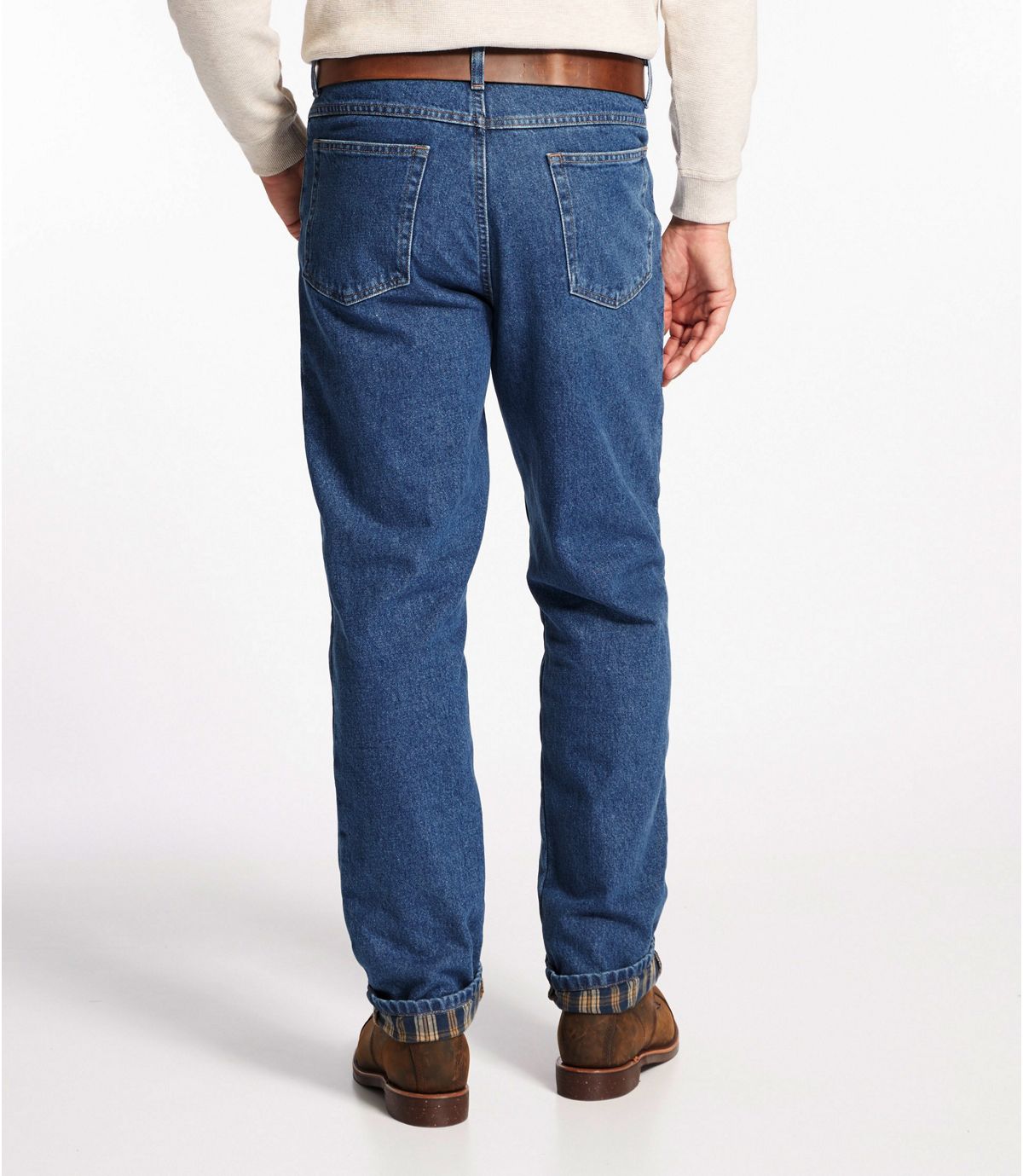 L.L.Bean Men's Double L® Jeans, Classic Fit Flannel-Lined
