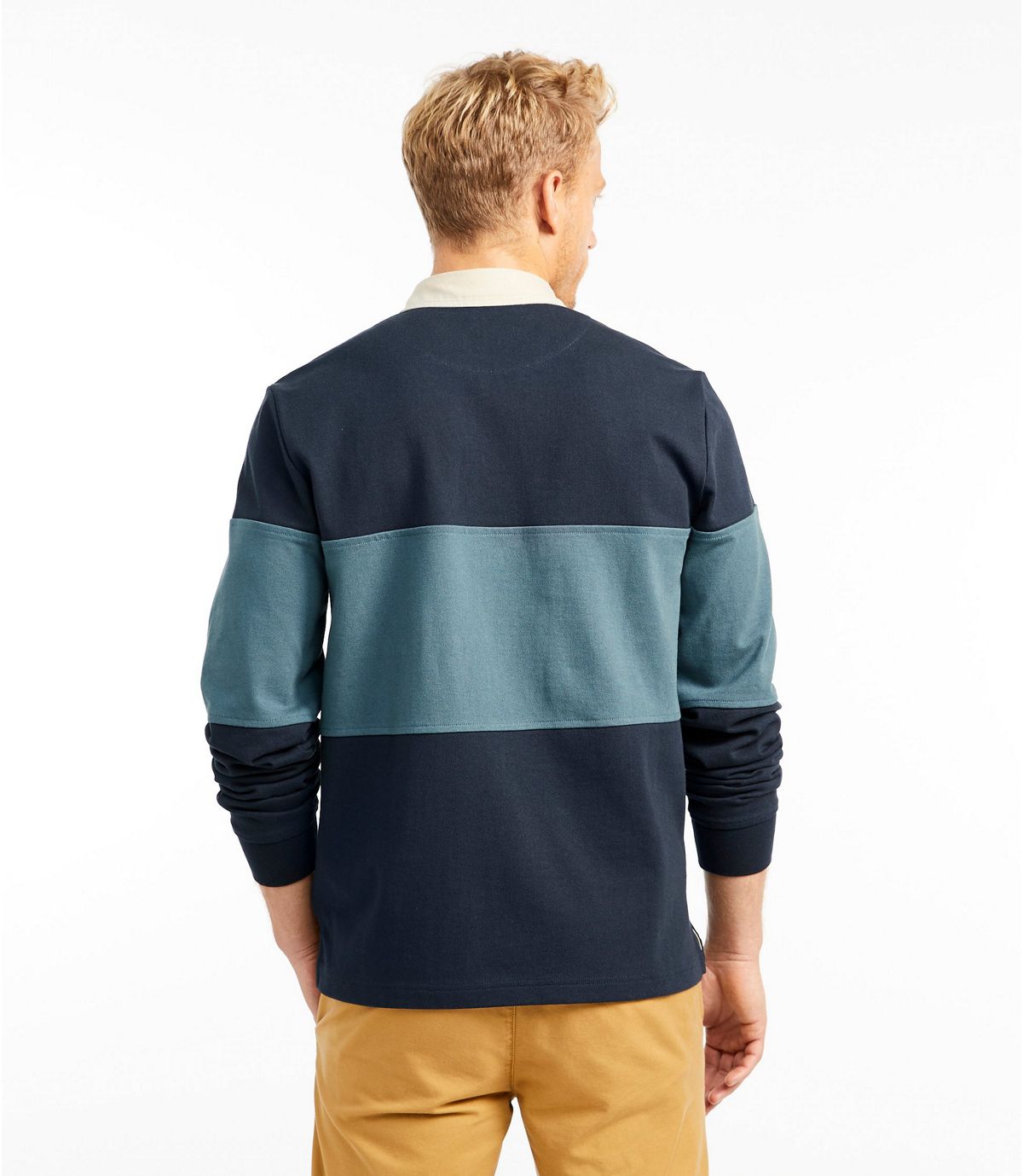 L.L.Bean Men's Signature Classic Rugby, Long-Sleeve Stripe