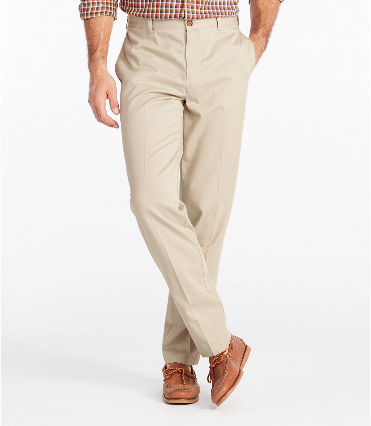 L.L.Bean Men's Wrinkle-Free Double L® Chinos, Classic Fit Plain Front